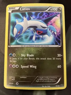 Latios 10/20 Dragon Vault Holo Rare Pokemon Card Dragon Type Basic - Image 1