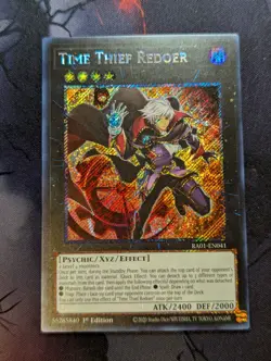 YUGIOH Platinum Secret Rare RA01-EN041 Time Thief Redoer 1st Edition NM - Image 1