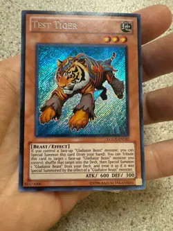 YuGiOh Test Tiger LCGX-EN242. SECRET RARE NM. - Image 2