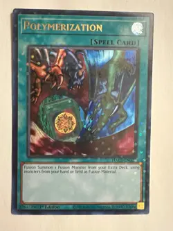 Yugioh Polymerization HAC1-EN022 Duel Terminal Ultra Rare 1st Ed Hidden Arsenal - Image 1