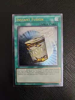 Yugioh Instant Fusion OP04-EN002 Ultimate Rare Unlimited Near Mint/VLP - Image 1
