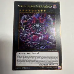 Yugioh Number 95: Galaxy-Eyes Dark Matter Dragon PGL2-EN015 Gold 1st LP - Image 1