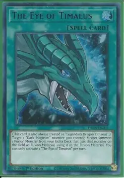 The Eye Of Timaeus (PURPLE) - DLCS-EN007 - Ultra Rare - 1st Edition - Yugioh - Image 1
