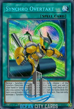 Yugioh Synchro Overtake DAMA-EN067 1st Edition - Image 1