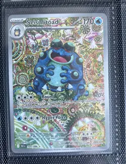 POKEMON TCG SEISMITOAD 105/086 ILLUSTRATION RARE SV: BLACK BOLT - Image 1