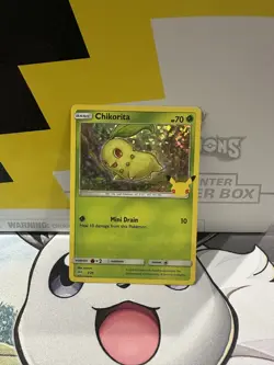 Pokemon TCG Chikorita Holo 2/25 McDonalds 25th Anniversary NM - Image 1