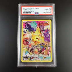 PSA 10 Pikachu 160/159 Pokemon Crown Zenith Full Art Holo Graded Card - Image 1