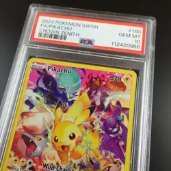 PSA 10 Pikachu 160/159 Pokemon Crown Zenith Full Art Holo Graded Card - Image 2