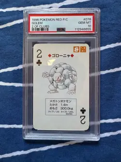 Pokemon Trump Red Golem Psa10 - Image 1