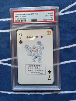 Pokemon Playing Cards Red Kirike Trump Mapamp Psa10 - Image 1