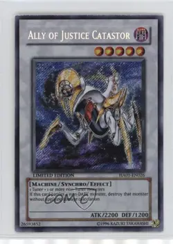 Ally of Justice Catastor Limited Edition YuGiOh Hidden Arsenal 1 2009 1e8j - Image 1