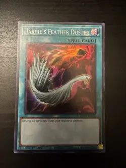 Yugioh! Harpie's Feather Duster EGO1-EN022 Super Rare 1st Ed. NM - Image 1
