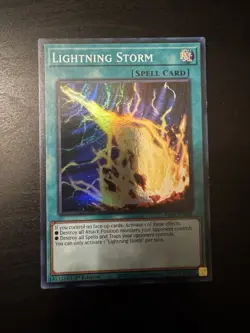 Yugioh! Lightning Storm RA01-EN061 Super Rare 1st Edition LP - Image 1