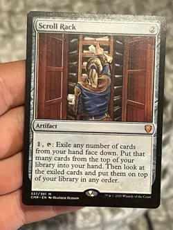 Magic The Gathering MTG SCROLL RACK Commander Legends NM Near Mint - Image 1