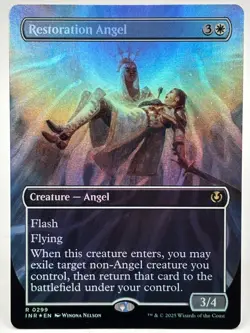 Restoration Angel NM/M* FOIL BORDERLESS Aetherdrift ENGLISH 0299 mtg -UnltdCards - Image 1