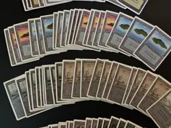 Magic the Gathering 1993 Unlimited 100 Lands Plains Island Mountain Forest Swamp - Image 4