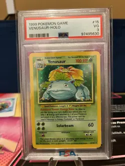 1999 Pokemon Venusaur Holo PSA 3 Graded Card - Image 1