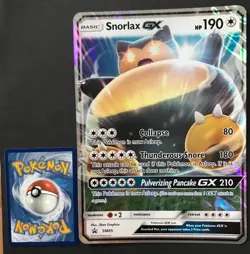 Snorlax GX JUMBO SM05 PROMO Oversized Pokemon Card Shiny HOLO ULTRA RARE NM - Image 1