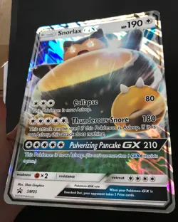Snorlax GX JUMBO SM05 PROMO Oversized Pokemon Card Shiny HOLO ULTRA RARE NM - Image 4