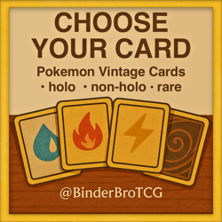 Pokemon TCG Vintage Collection: Choose Your Card - Image 1