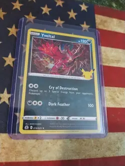 Yveltal 19/25 Celebrations Holo Rare Pokemon Card TCG Pokemon 019/025 - Image 1