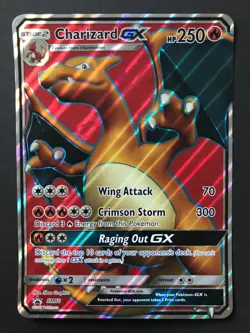 Charizard GX SM60 JUMBO Pokemon Card Oversized PROMO HOLO ULTRA RARE Shiny NM - Image 2