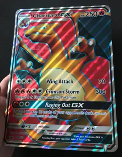 Charizard GX SM60 JUMBO Pokemon Card Oversized PROMO HOLO ULTRA RARE Shiny NM - Image 4