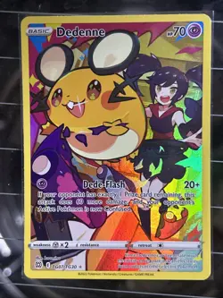 Pokemon TCG Dedenne Brilliant Stars Holo Rare Trainer Gallery Card TG07/TG30 - Image 1