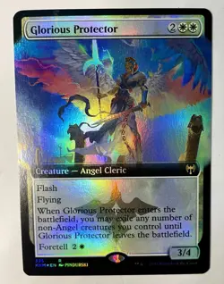 Glorious Protector Extended Art FOIL NM/M Kaldheim MTG Magic the Gathering KHM - Image 1