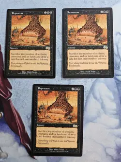 Reprocess x3 - Urza's Saga - Magic the Gathering - MTG - Light Play - Image 1
