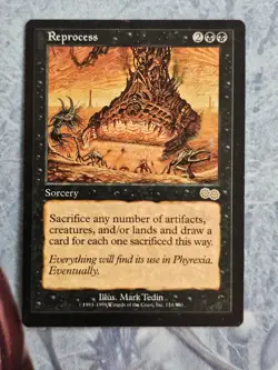 Reprocess x3 - Urza's Saga - Magic the Gathering - MTG - Light Play - Image 2