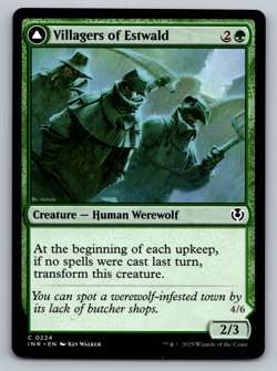 Villagers of Estwald C 0224 / Howlpack of Estwald C 0224 - MTG Regular (INR) - Image 1