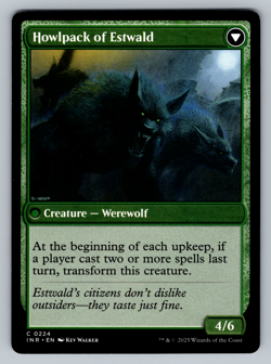 Villagers of Estwald C 0224 / Howlpack of Estwald C 0224 - MTG Regular (INR) - Image 2