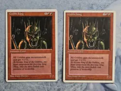 Goblin King x 2 - 4th Edition - Magic the Gathering - MTG - Light Play - Image 1