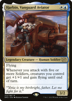 Harbin, Vanguard Aviator (FOIL) x1 - MTG The Brothers' War BRO #212 - Image 1