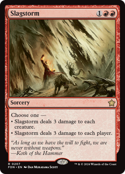 Slagstorm (REGULAR) x1 - MTG Foundations FDN #207 - Image 1