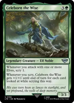 Celeborn the Wise 0156 MTG LTR Uncommon NP - Image 1