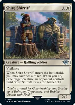 Shire Shirriff 0030 MTG LTR Uncommon NP - Image 1