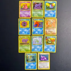 Fossil Base Set 1999 Cards Lot - Pokemon Cards - 11x Cards Lot MP-LP - Image 1