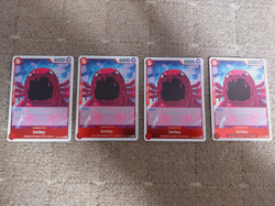 Smiley OP10-009 X4 PLAYSET Rare English One Piece TCG Card: OP10 - Image 1