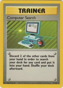 Pokemon - Computer Search 71/102 - Base Set - Image 2