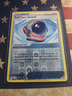 FULL FACE GUARD 148/203 EVOLVING SKIES POKEMON (REVERSE HOLO, NM) - Image 1