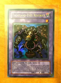 Yugioh Thousand-Eyes Restrict DB1-EN195 Ultra Rare Unlimited - NM - Image 1