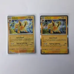Pokemon Card Jolteon 151 Reverse Holo Rare & Holo Rare bundle 135/165 Near Mint - Image 1