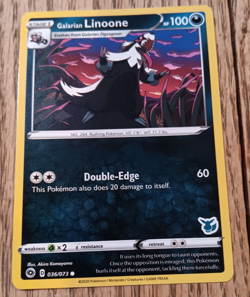 Pokemon TCG Card Galarian Linoone 036/073 Dark Type 036/073 2020 - Image 2