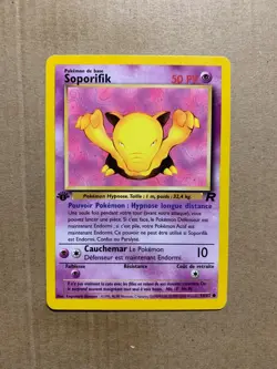 1st Edition FRENCH Drowzee 54/82 Team Rocket- Common Pokemon Card - EXCELLENT - Image 1