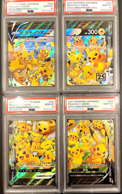 PSA 10 Pokemon Card Pikachu V-Union 025-028/028 25th Anniversary Promo - Image 1