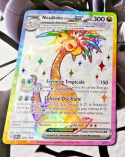 Pokemon Francais Card Holo Carte Noadkoko d'Alola Ex FA 225/191 EV08 FR Mint - Image 1