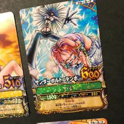 S1640 Nami Japanese One Piece Berry Match Carddass 4 Card - Image 3