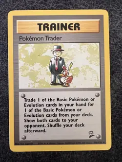 Pokemon Pokemon Trader - Base Set 2 106/130 Rare - LP-EXC BUY 2 CARDS GET 1 FREE - Image 1